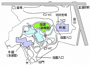 庭園の地図