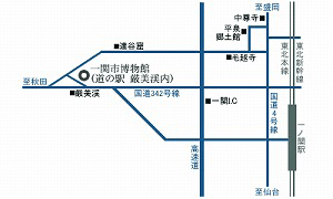 一関市博物館の地図