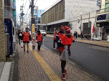 市街地での清掃活動