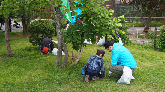 札幌市円山動物園での清掃活動